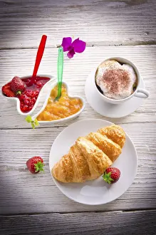 Bakery Products Images Drucke: Croissant