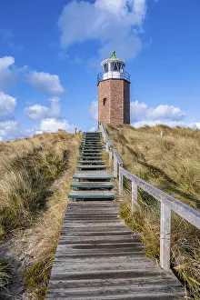 Marram Grass Europe Drucke: Cross light, lighthouse, Kampen