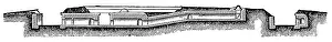 Deserted European Fortification Drucke: Cross section of a typical fort