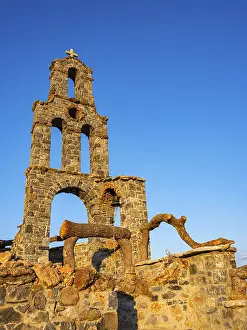 Sacral Building In Greece Drucke: Cross Tower of the Chapel of St