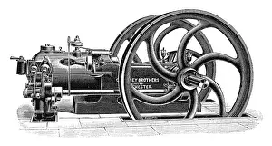 Industrial Encyclopedia Art Drucke: Crossley engine of great power