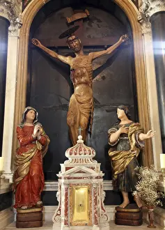 Drucke von Kreuzigung, Jesus am Kreuz, Kirche St. Maria in Kotor, Montenegro Montenegro Drucke: Kreuzigung, Jesus am Kreuz.