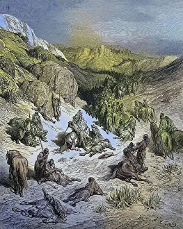 Middle Ages History Drucke: The Crusaders in the narrow valleys of the Taurus Mountains