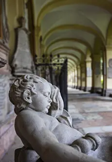 Crypt Arcades In Austria Drucke: Crypt arcades, grave counters in the arcade of St