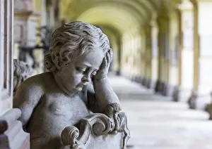 Uninhabited Churches In Austria Drucke: Crypt arcades, grave counters in the arcade of St