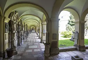 Sacred Buildings In Austria Drucke: Crypt arcades, grave counters in the arcade of St