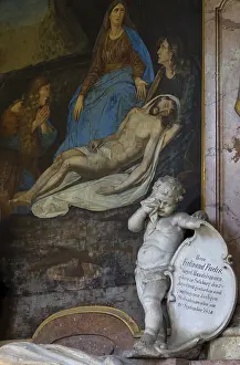 Sacred Buildings In Austria Drucke: Crypt arcades, grave counters in the arcade of St