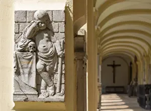 Crypt Arcades Austria Drucke: Crypt arcades, grave counters in the arcade of St