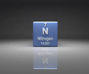 Quadrilateral Shape Drucke: Cube with nitrogen number 7 periodic table