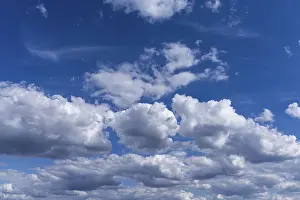 Deserted Landscape Germany Drucke: Cumulus clouds (Cumulus), background image