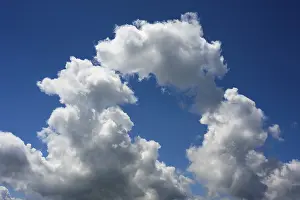 Spring Cloud Photography Drucke: Cumulus clouds, Tyrol, Austria