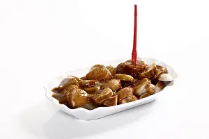 Meat Dish Nutrition Drucke: Currywurst