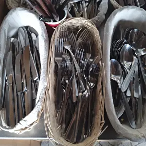 Sterling Cutlery Drucke: Cutlery or silverware for preparing