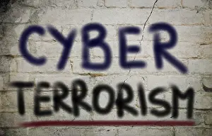 Hacker Attack Drucke: Cyber Terrorism Concept