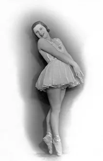 Historic Female Figures Drucke: Dancer, historical image, ca. 1925
