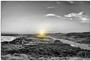European Coastal Scenes Drucke: Danish coast with wind and waves in winter