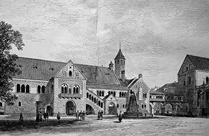 Abandoned Castles Germany Drucke: Dankwarderode Castle on the castle square