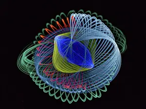 Motion Blur Photography Techniques Drucke: Dark background, abstract figures