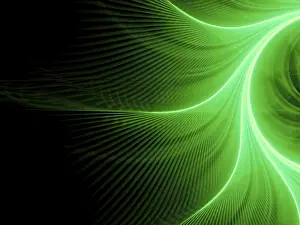 Copyspace For Text Drucke: Dark wavy fractal background - abstract computer-generated image with copyspace