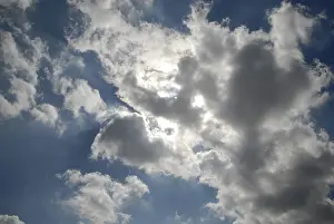 Blue Cloudy Sky Drucke: Darken clouds in the sky