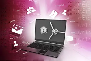 Digital Information Protection Drucke: Data security concept