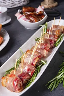 Dates wrapped in bacon and delicious tapas