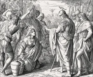 Christian Scripture Artwork Drucke: David and Abigail, Old Testament