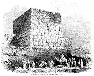 Ancient Jerusalem Architecture Drucke: David's Tower in Jerusalem