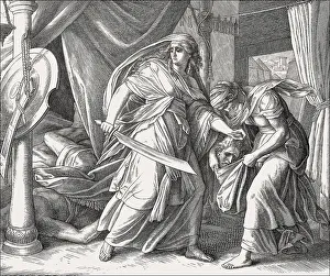 Biblical Mythology Images Drucke: Death of Holofernes, Old Testament