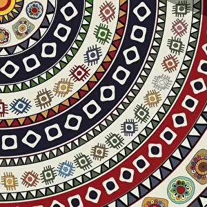 Handicraft Decorative Item Drucke: Decorative Aztec icon, vector illustration
