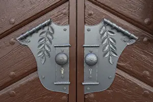 Decorative Door Fitting Drucke: Decorative door fitting, on a Tor tor
