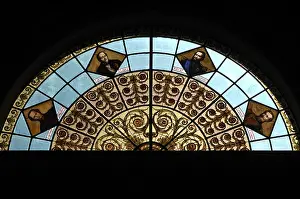 Paraguay Drucke: Schmuckpane in dem Pantheon der Helden (1863) Asunción Paraguay.