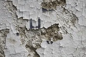 Deserted Urban Landscape Photography Drucke: Decrepitude of a wall