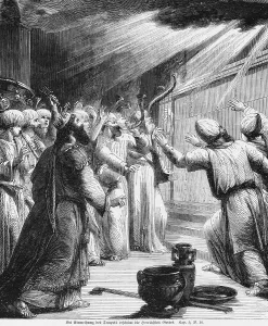 Sacred Religious Texts Drucke: At the dedication of the temple