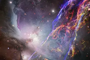 Astronomy Science Images Drucke: Deep space. Awesome science fiction render