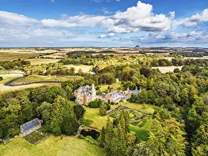 Northern Europe Defence Work Drucke: DefaultLuffness Castle from a drone