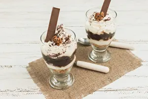 Ice Cream Dessert Drucke: Delicious glasses ice cream