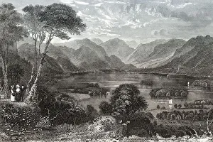 National Park Scenery UK Drucke: Derwentwater oder Derwent Water