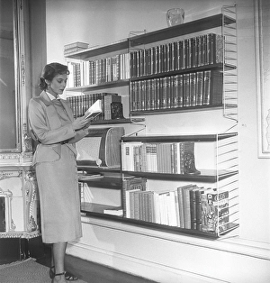 Black And White Interior Photo Drucke: The designers of the Swedish String shelf