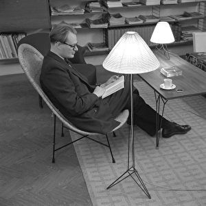 Black And White Interior Photo Drucke: The designers of the Swedish String shelf