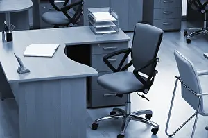Modern Office Desk Drucke: Desk for the manager at modern office