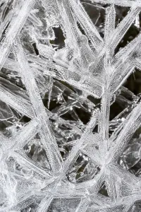 Close Up Ice Crystals Drucke: Details, shapes and structures of ice