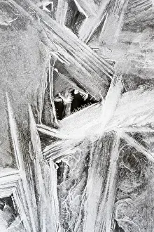 Austria Ice Crystals Drucke: Details, shapes and structures of ice