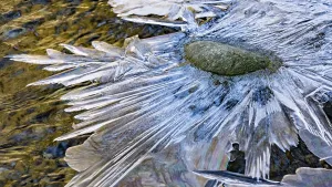 Detailed Ice Formations Drucke: Details, shapes and structures of ice