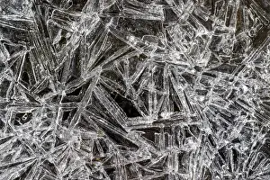 Ice Crystal Shapes Drucke: Details, shapes and structures of ice
