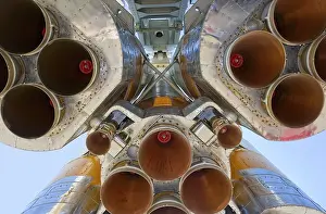 Space Rocket Engine Drucke: Details of space rocket engine