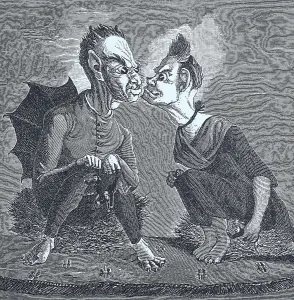 Western Europe Historical Images Drucke: The Devil and His Married Half