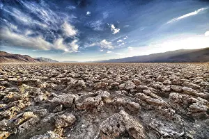 North America Natural Scenery Drucke: Devils Golf Course in the Death Valley