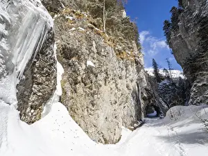 Winter Landscape Photography Europe Drucke: Devil's Gorge in winter, Johnsbach