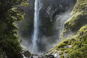 Natural Preserve Waterfall Drucke: Devil's Punchbowl Waterfall